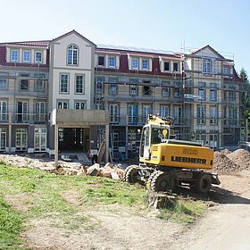Naturresort Schindelbruch: Bettenhaus im Bau 